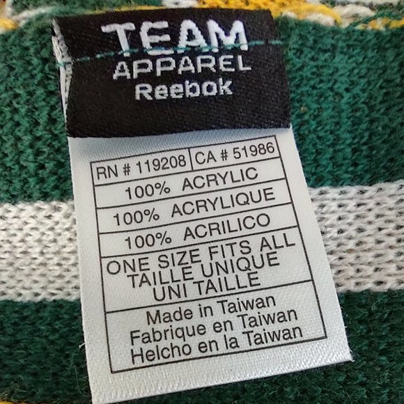 Reebok Team Apparel Green Bay Packers Reversible Scarf - Picture 7 of 8